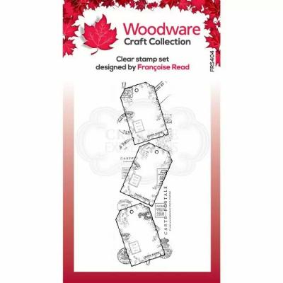 Creative Expressions Woodware Clear Stamp - Three Tags